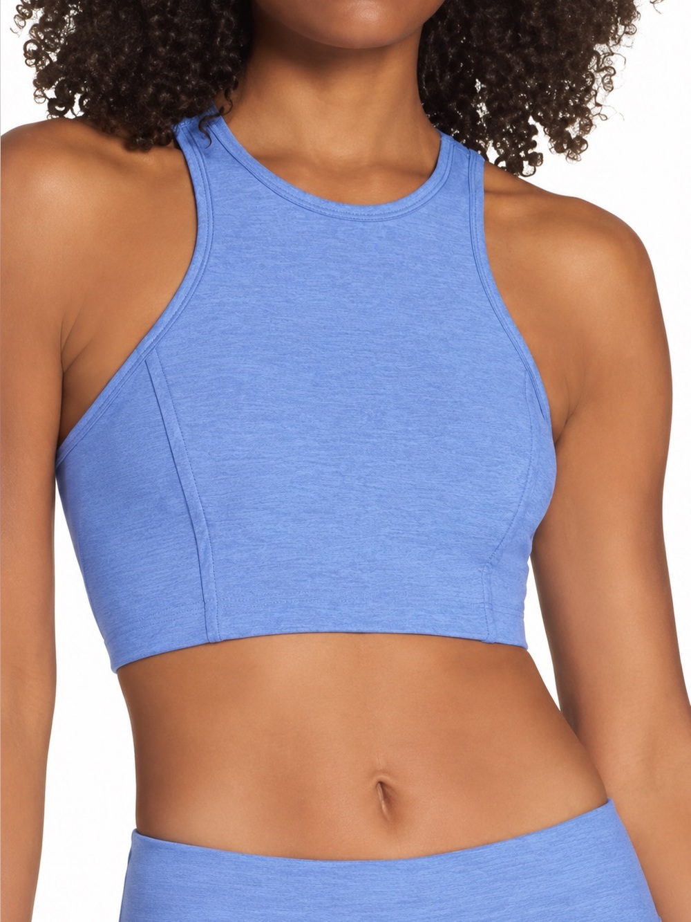Outdoor Voices SuperForm Crop Top Heather Blue Size Small